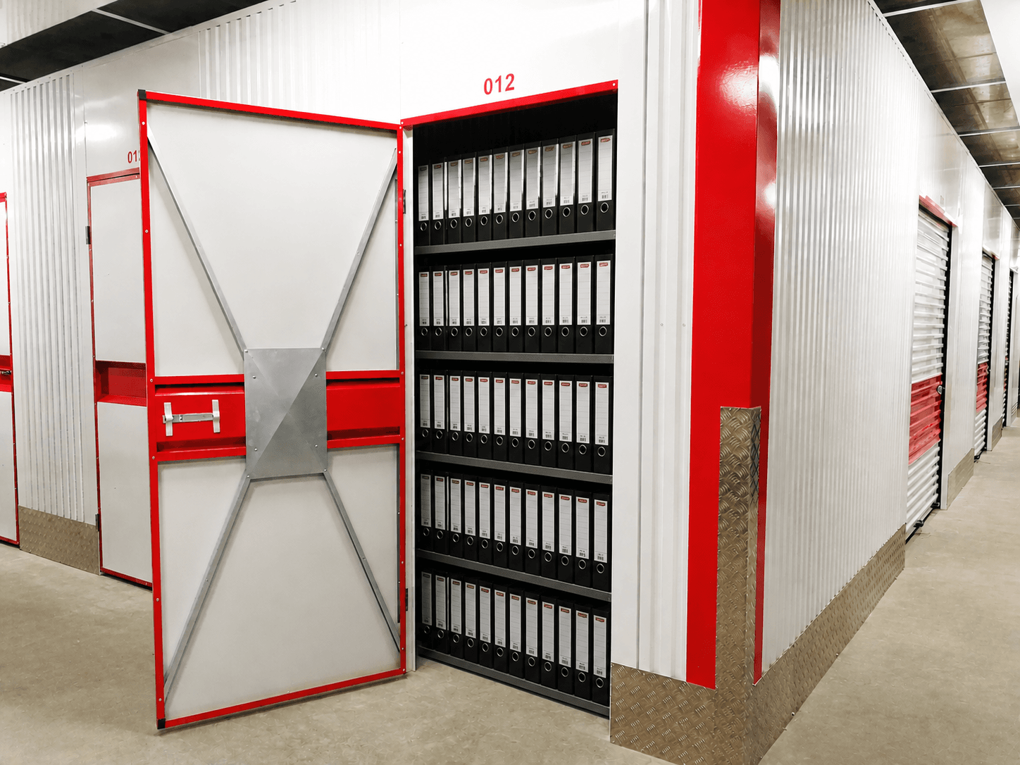 Aktenordner in einer Lagerbox für Business-Kunden bei Lager 24/7